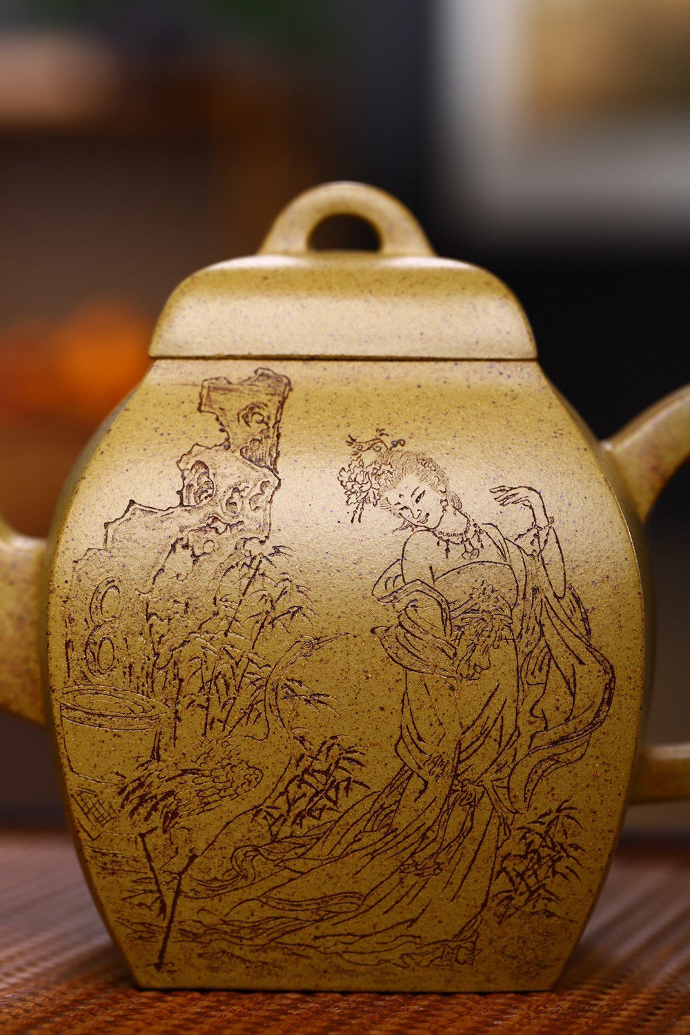 精品特价🉐️研高大师收藏级作品推荐【四方清心】[强] 黄金段古法烧（老师家藏三十多年老料市面罕见 ）450CC 作者：周新元 国家级正高级工艺美术师