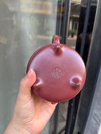 研高大师收藏级作品推荐【高石瓢】 紫玉龙砂（老师家藏五十多年老料市面罕见 ）380CC 作者：周新元 国家级正高级工艺美术师
