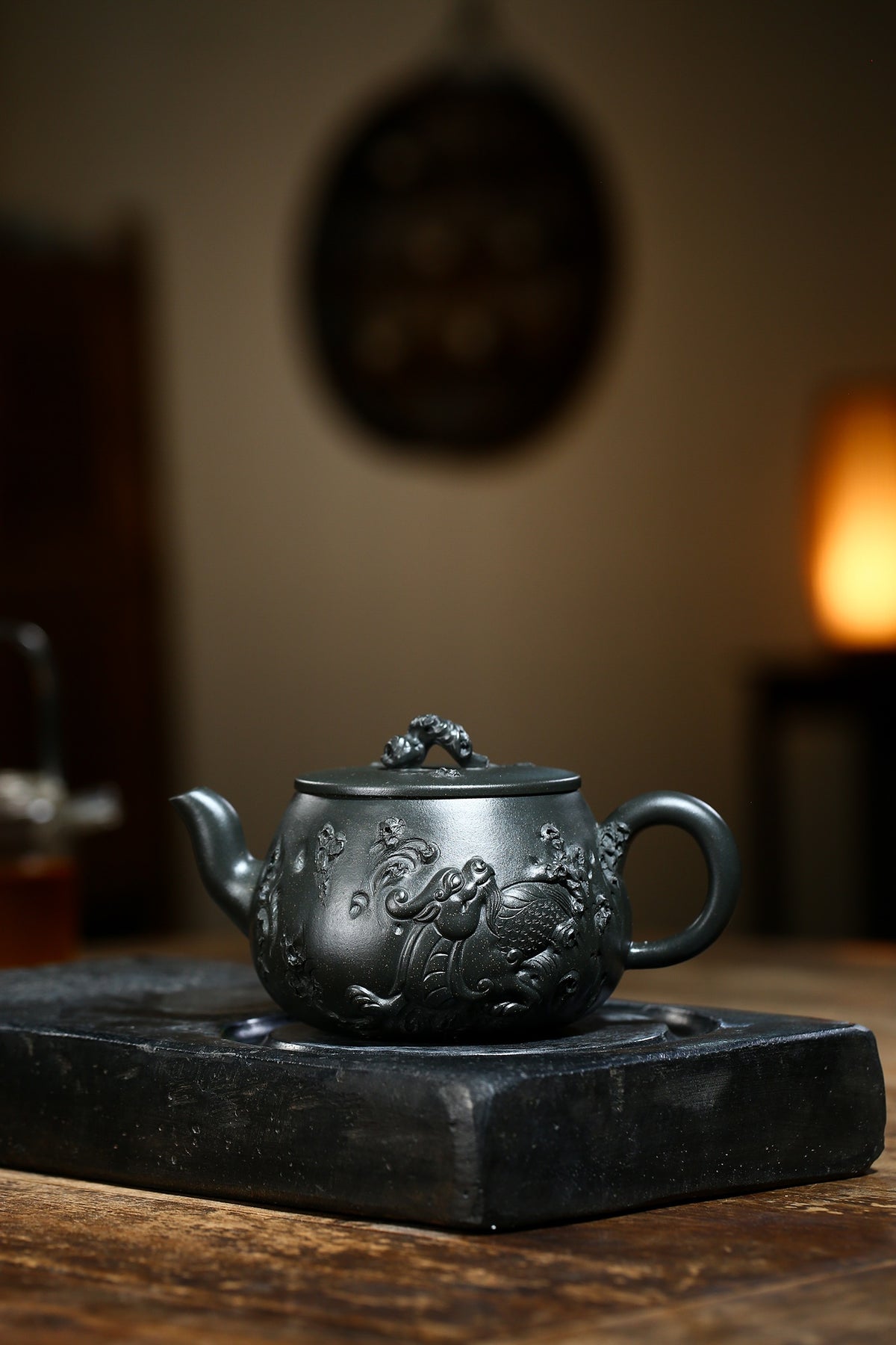 研高大师金奖作品推荐【供春】[强] 天青泥（老师家藏三十多年老料市面罕见 ）400CC 作者：周新元 国家级正高级工艺美术师