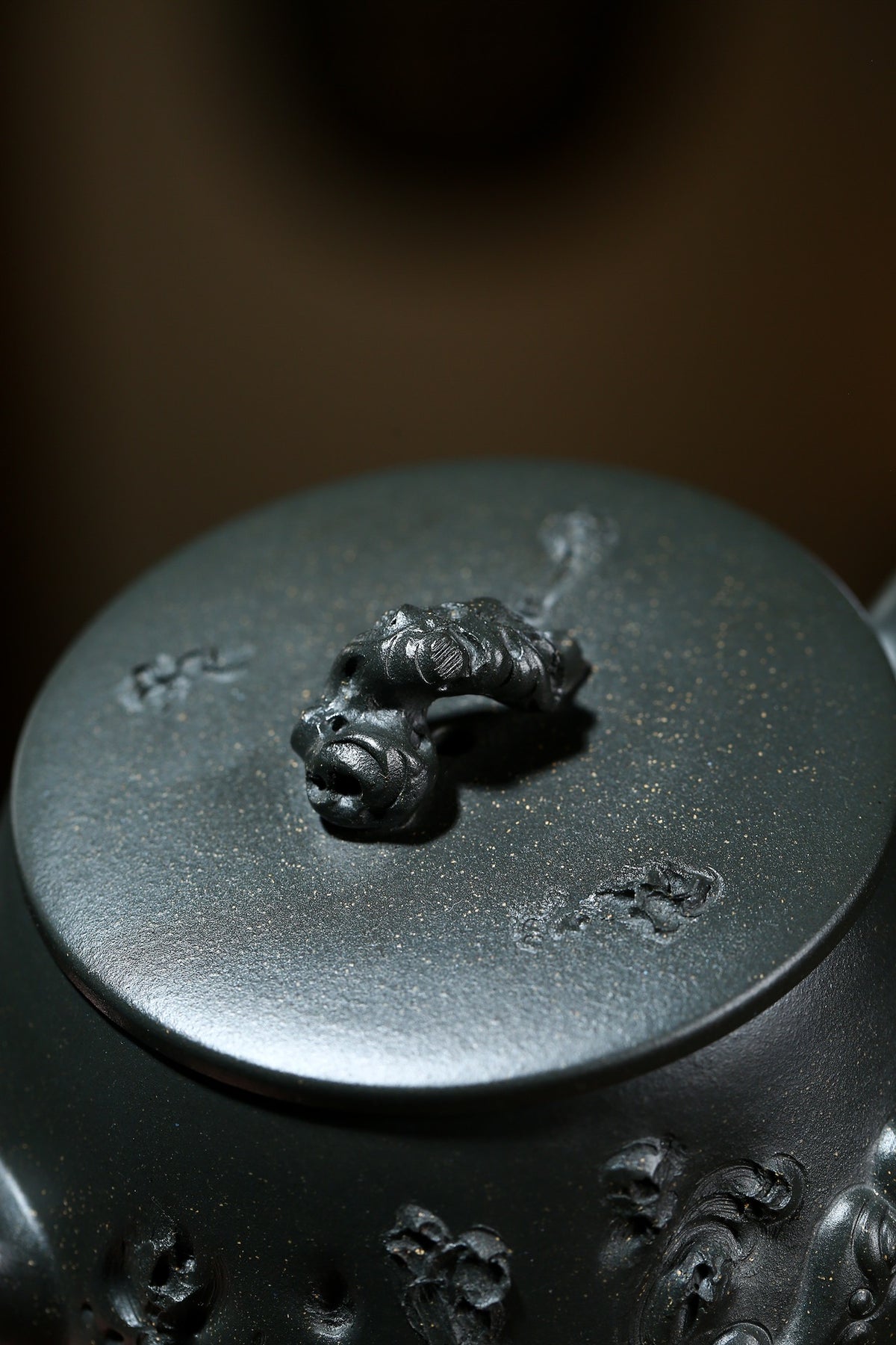 研高大师金奖作品推荐【供春】[强] 天青泥（老师家藏三十多年老料市面罕见 ）400CC 作者：周新元 国家级正高级工艺美术师