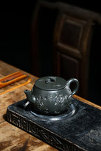 研高大师金奖作品推荐【供春】[强] 天青泥（老师家藏三十多年老料市面罕见 ）400CC 作者：周新元 国家级正高级工艺美术师