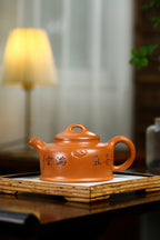研高大师作品推荐【四喜如意】🐲 蟹黄段泥（老师家藏三十多年老料市面罕见 ）470CC 作者：周新元 国家级正高级工艺美术师