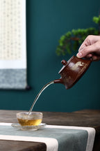 特价🉐️研高收藏级作品推荐【柱瓢】👍 极品紫朱泥（老师家藏五十多年老料市面罕见 ）200CC 作者：周新元 国家级正高级工艺美术师