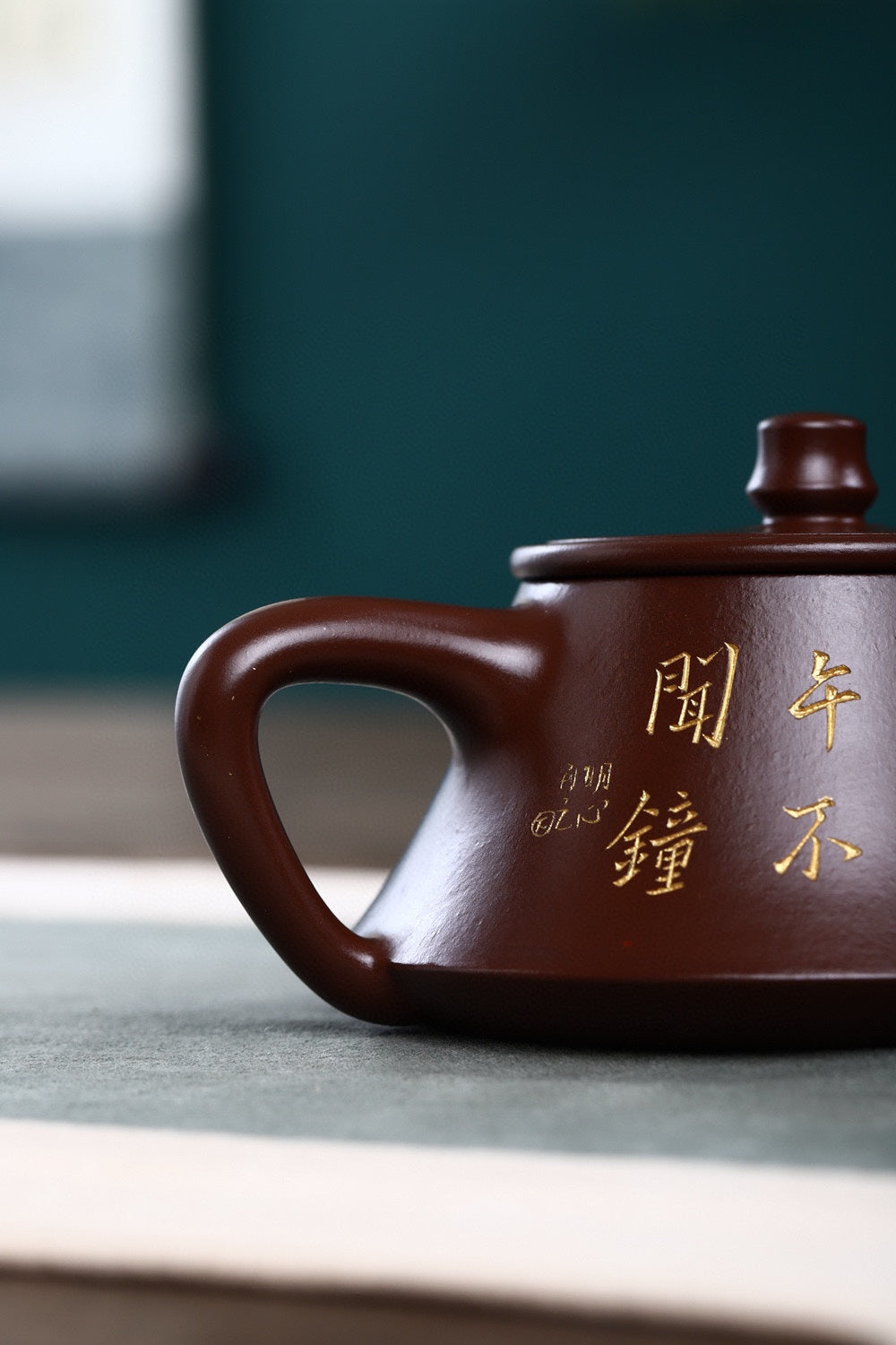 特价🉐️研高收藏级作品推荐【柱瓢】👍 极品紫朱泥（老师家藏五十多年老料市面罕见 ）200CC 作者：周新元 国家级正高级工艺美术师