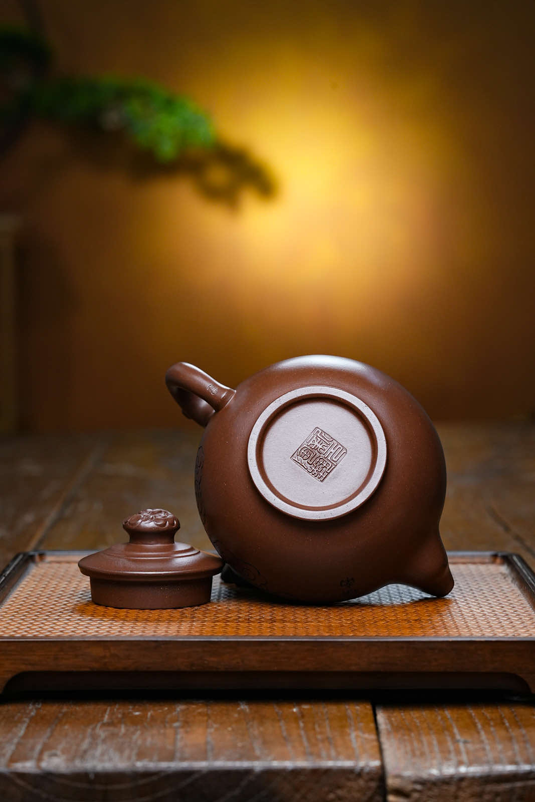 特惠🉐️双大师合作款 研高大师收藏级作品推荐【龙珠】 一厂紫泥（老师家藏三十多年老料市面罕见 ）400CC 作者：周新元国家级正高级工艺美术师