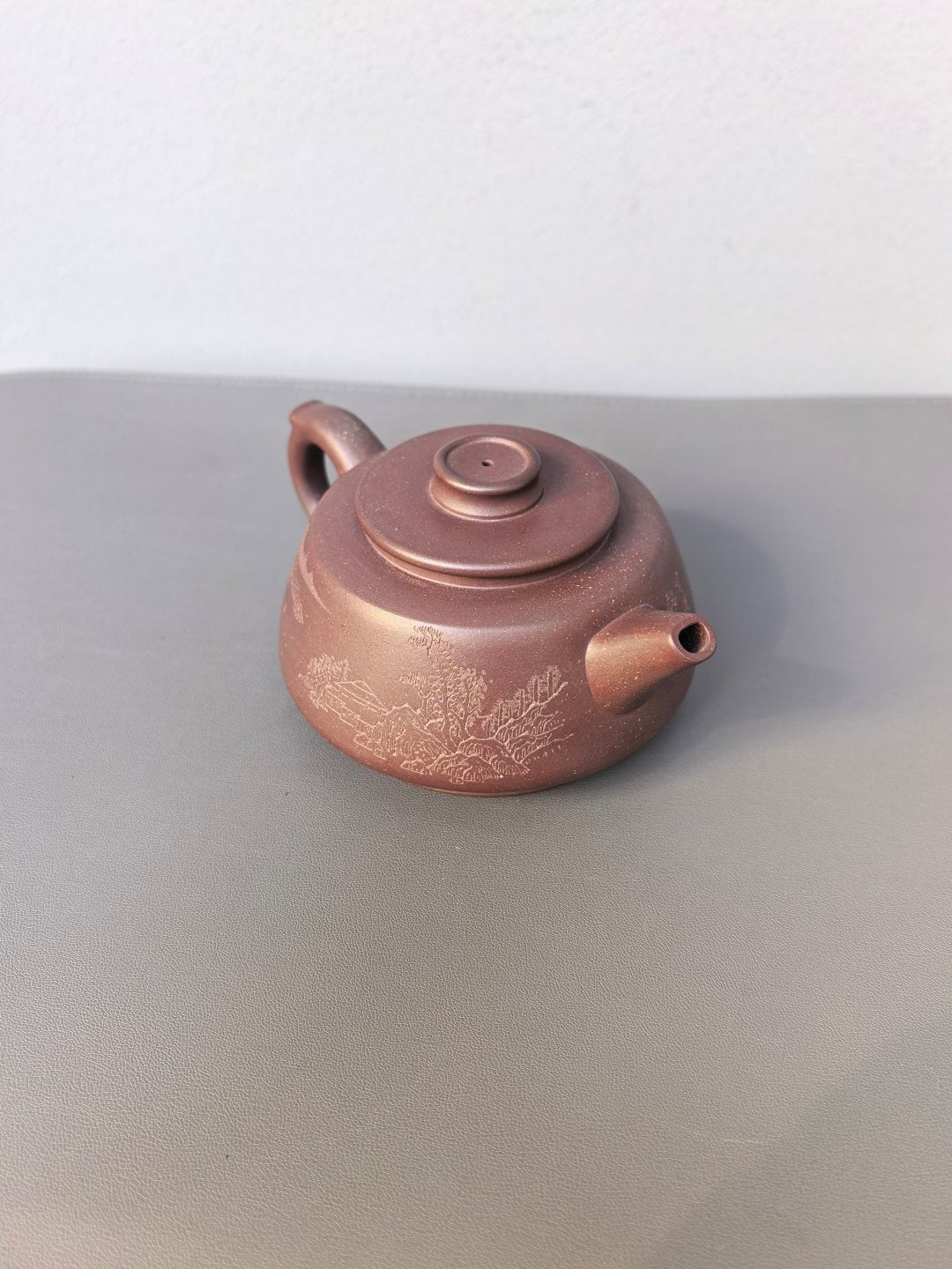 程辉大师 紫砂界功勋级领军人物·典藏臻品《凤鸣巨轮壶》——原矿极品乾隆青灰段·320cc ——中国陶瓷艺术终身成就奖获得者·程辉之作