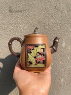 特价仅两只《荷合竹节》 作者 : 紫砂技艺传承人 裴石民首席弟子 何道洪师兄 毛阿明 毛家老段泥，容量340cc