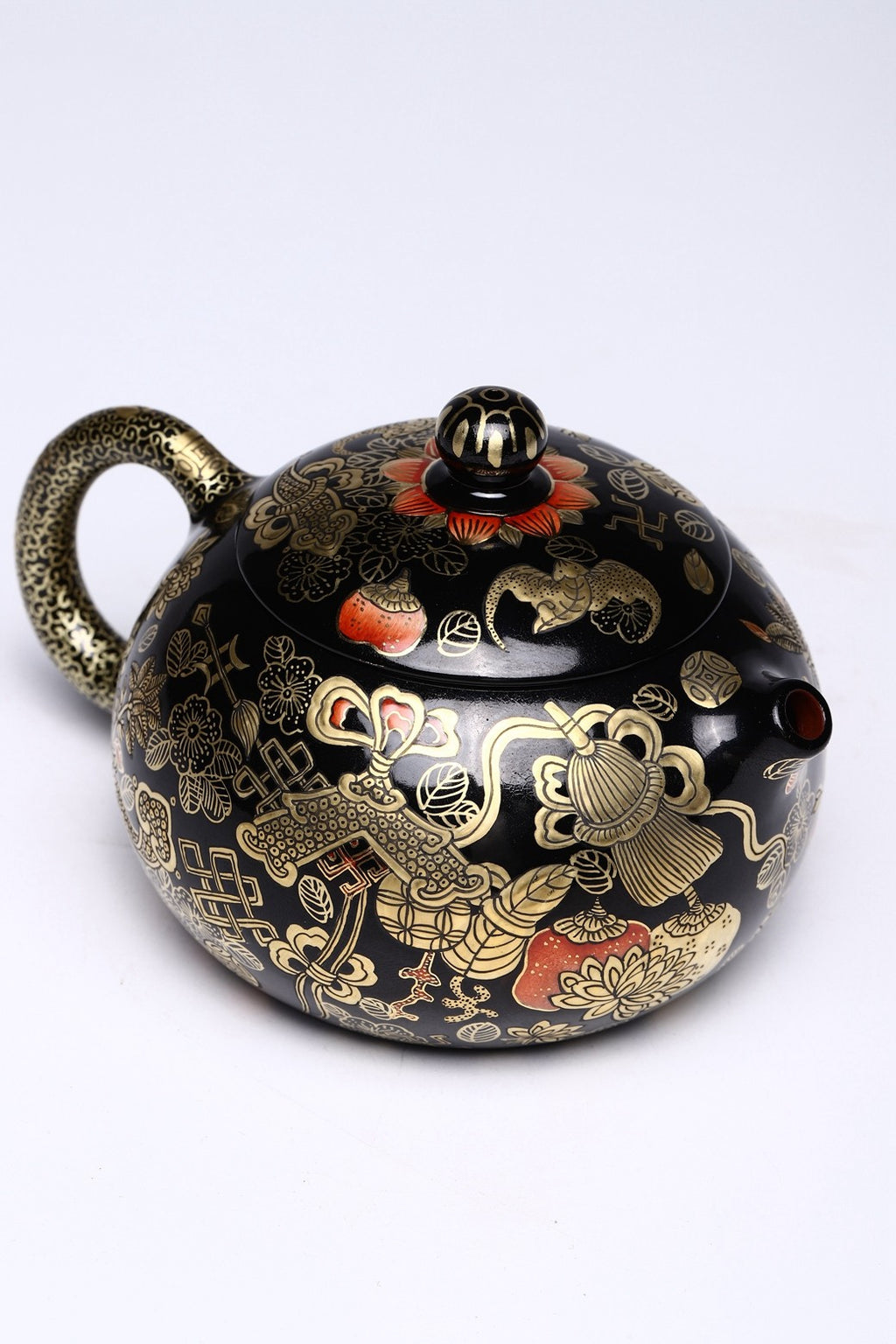 省大师潘春芳关门弟子许冠新老师制壶，中国陶瓷艺术大师张正海老师装饰新品【云程万里】家藏鸡血大红袍精制，260cc