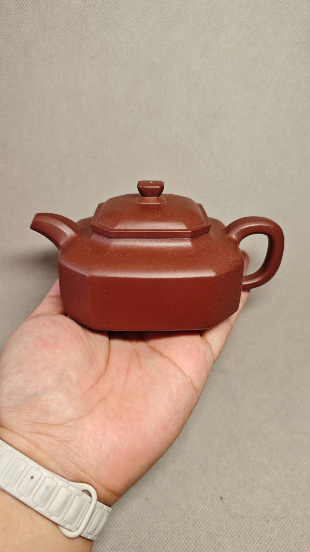【景舟八方】证书配套齐全 制壶：赵丽娟（国家级高级工艺美术师） 泥料：原矿底槽清 容量：280cc    孔数：9孔