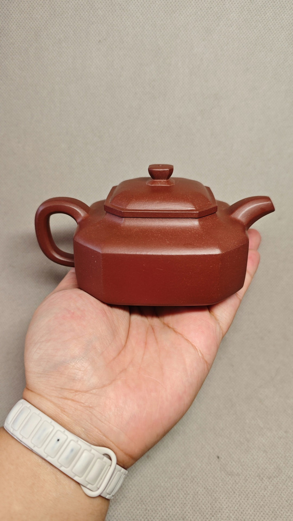 【景舟八方】证书配套齐全 制壶：赵丽娟（国家级高级工艺美术师） 泥料：原矿底槽清 容量：280cc    孔数：9孔