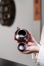 绝世石红，紫砂泥中的瑰宝！ 杨军保老师【龙凤呈祥·190CC·石红泥（好泥料需要上手）】