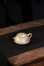 大师许成权高徒张丽老师制壶，陶瓷艺术大师沈凯老师装饰新品【景舟石瓢 · 踏雪飞鸿】270cc