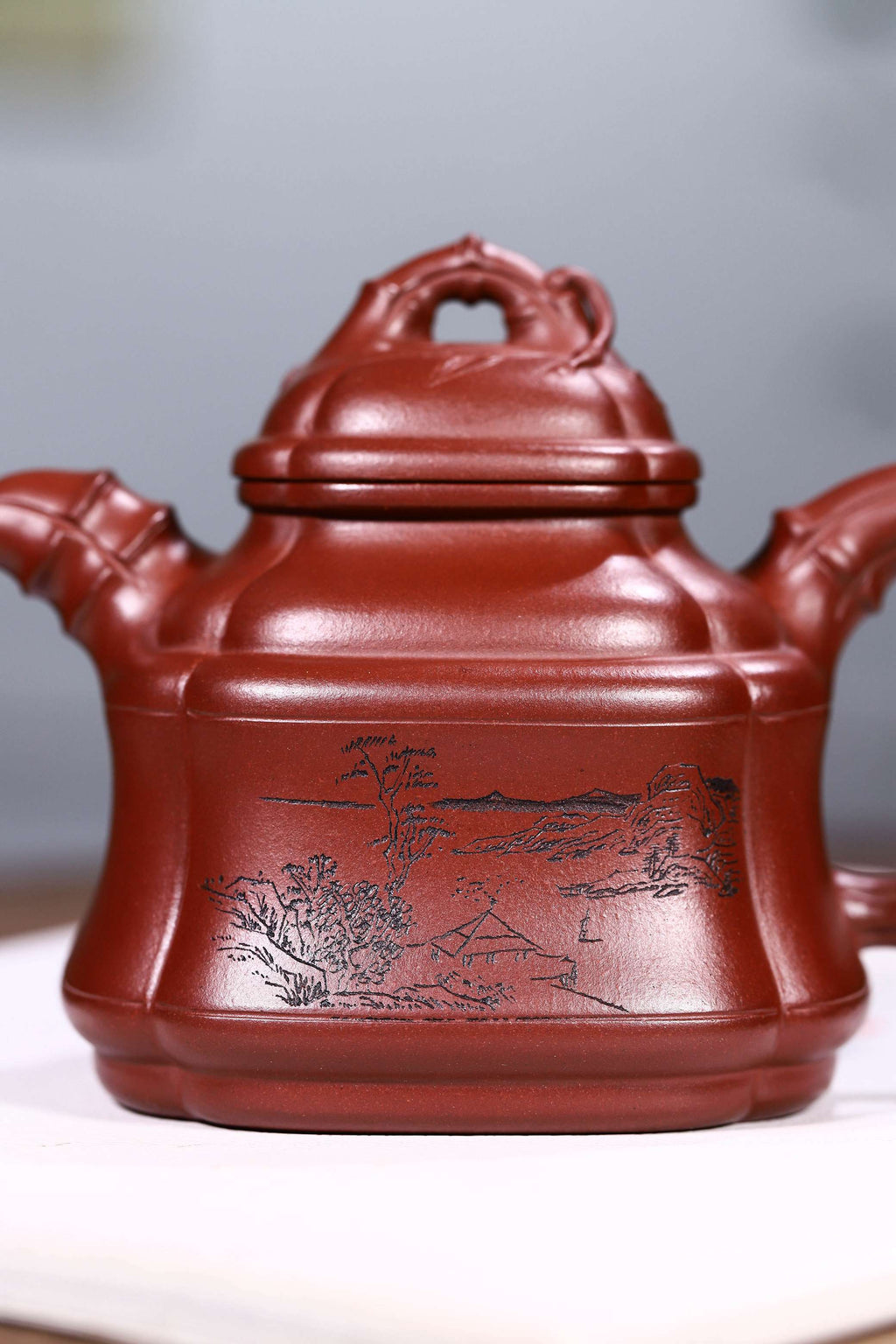 高工精制【四方竹鼎】做工严谨 精选原矿底槽清制成，更见醇厚古穆，280cc气韵非凡