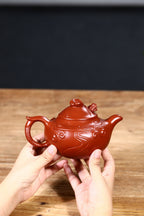 朱泥新品【云龙】500cc（朱泥收缩率极大，成品率极低，难度极大，且用且珍惜）