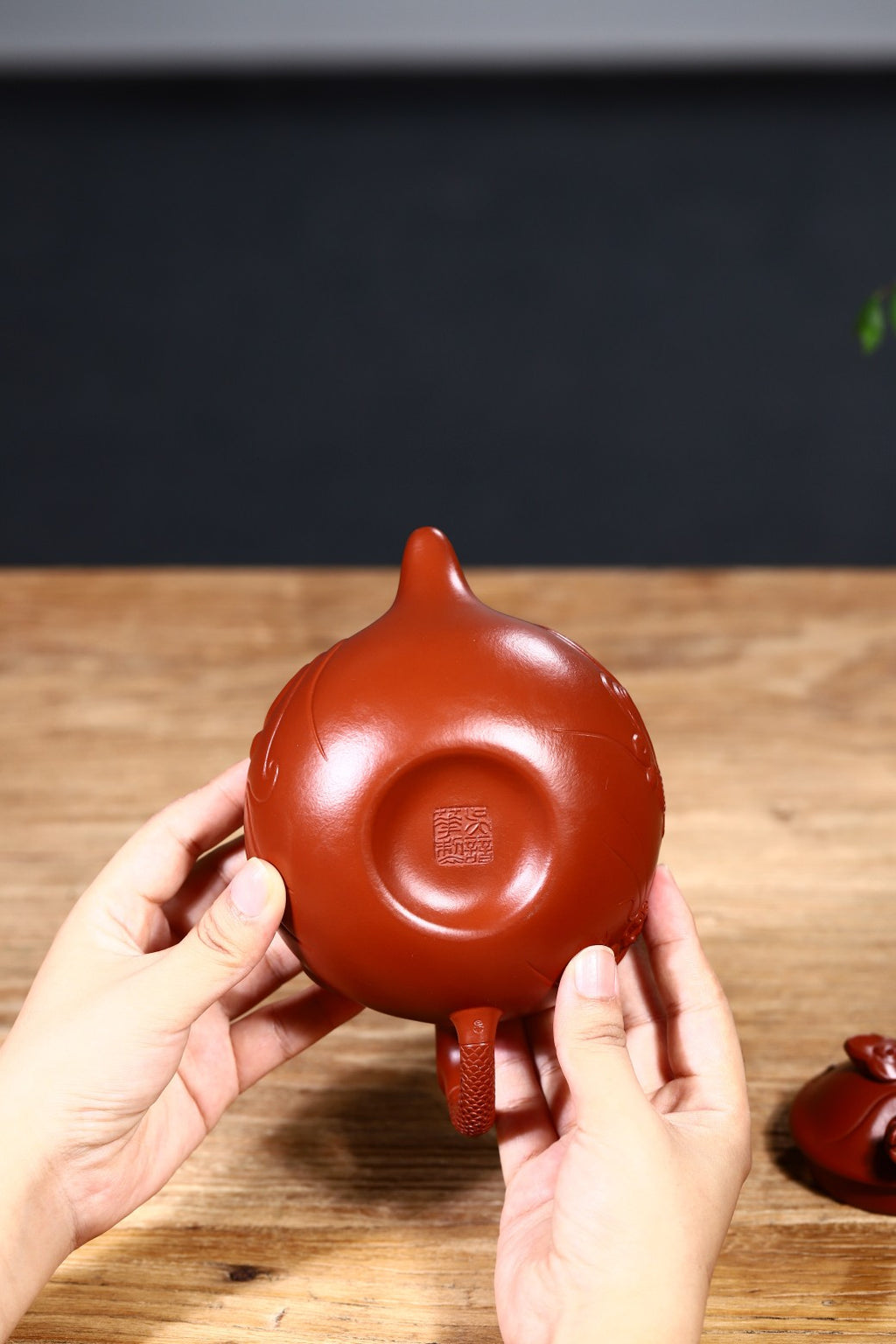 朱泥新品【云龙】500cc（朱泥收缩率极大，成品率极低，难度极大，且用且珍惜）