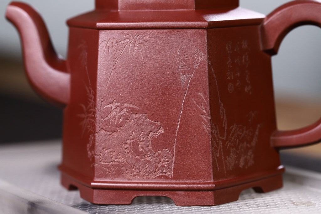 研高/大师力作重器【六方醒狮】横空出世 350CC 清水泥 正高级工艺美术师庄玉林