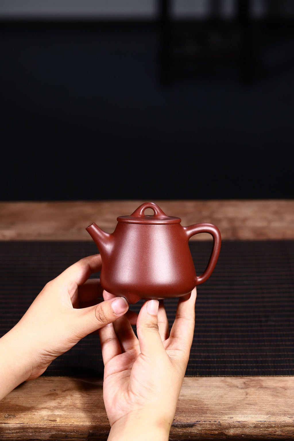 国高工光素器精品——【高石瓢】原矿紫泥，200cc！整体结合恰到好处