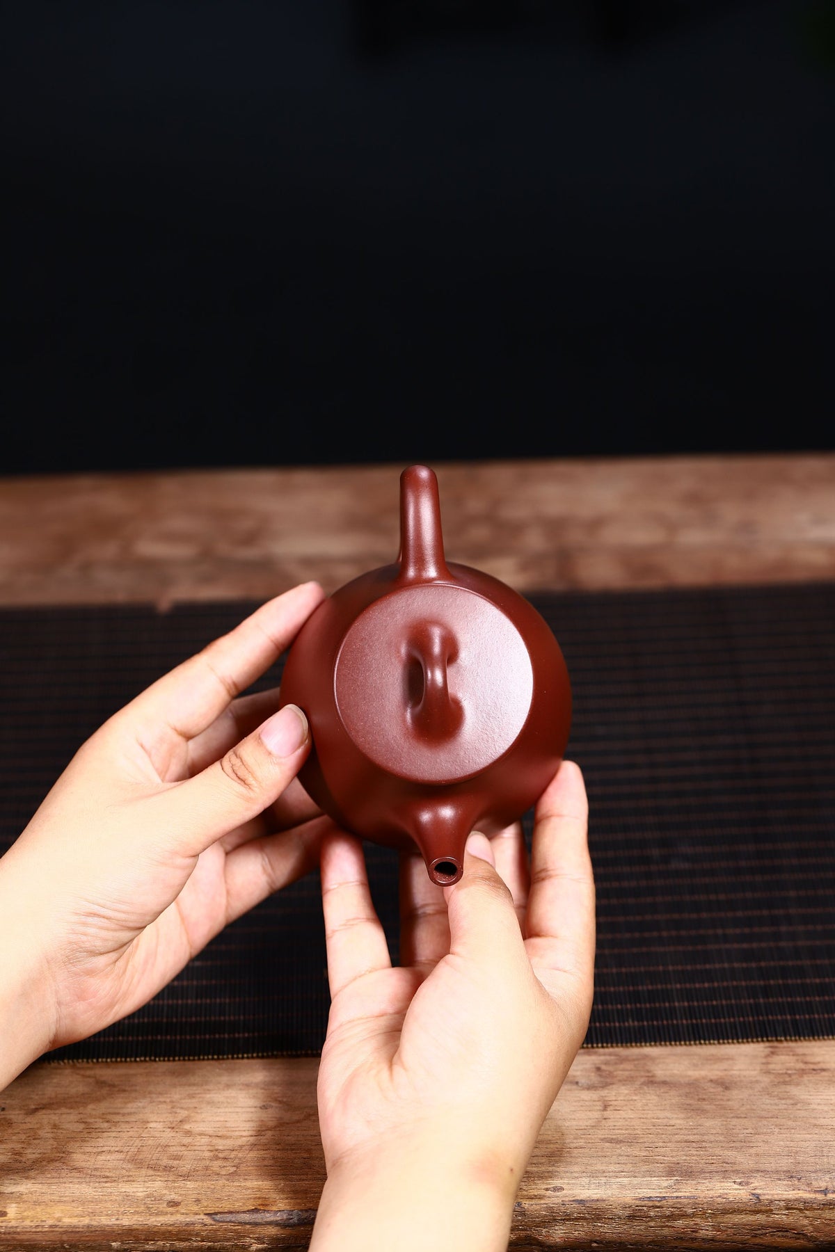 国高工光素器精品——【高石瓢】原矿紫泥，200cc！整体结合恰到好处