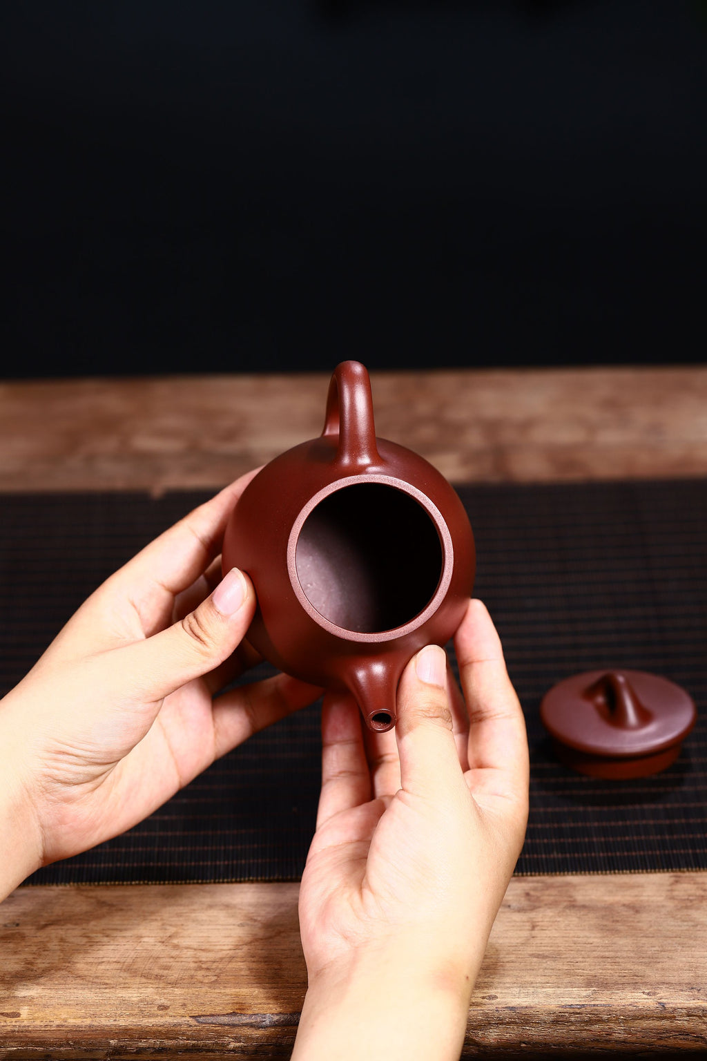 国高工光素器精品——【高石瓢】原矿紫泥，200cc！整体结合恰到好处
