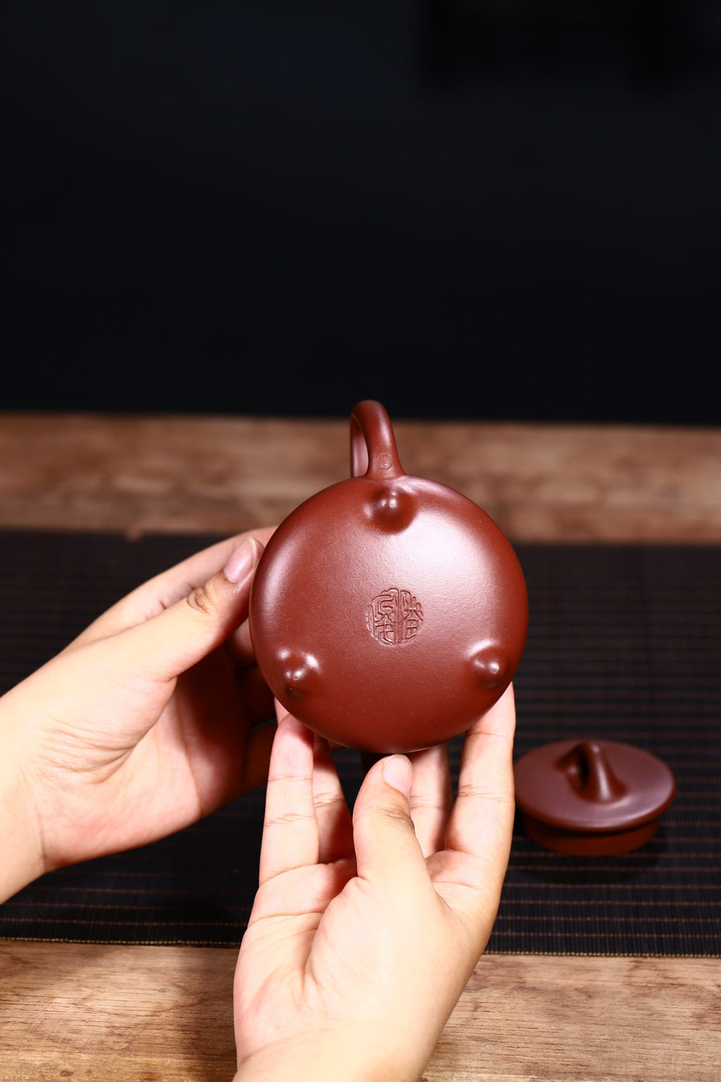 国高工光素器精品——【高石瓢】原矿紫泥，200cc！整体结合恰到好处