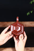 省大师/研高庄老师巅峰创作紫泥【华玉方壶】上新！360cc【珍品】