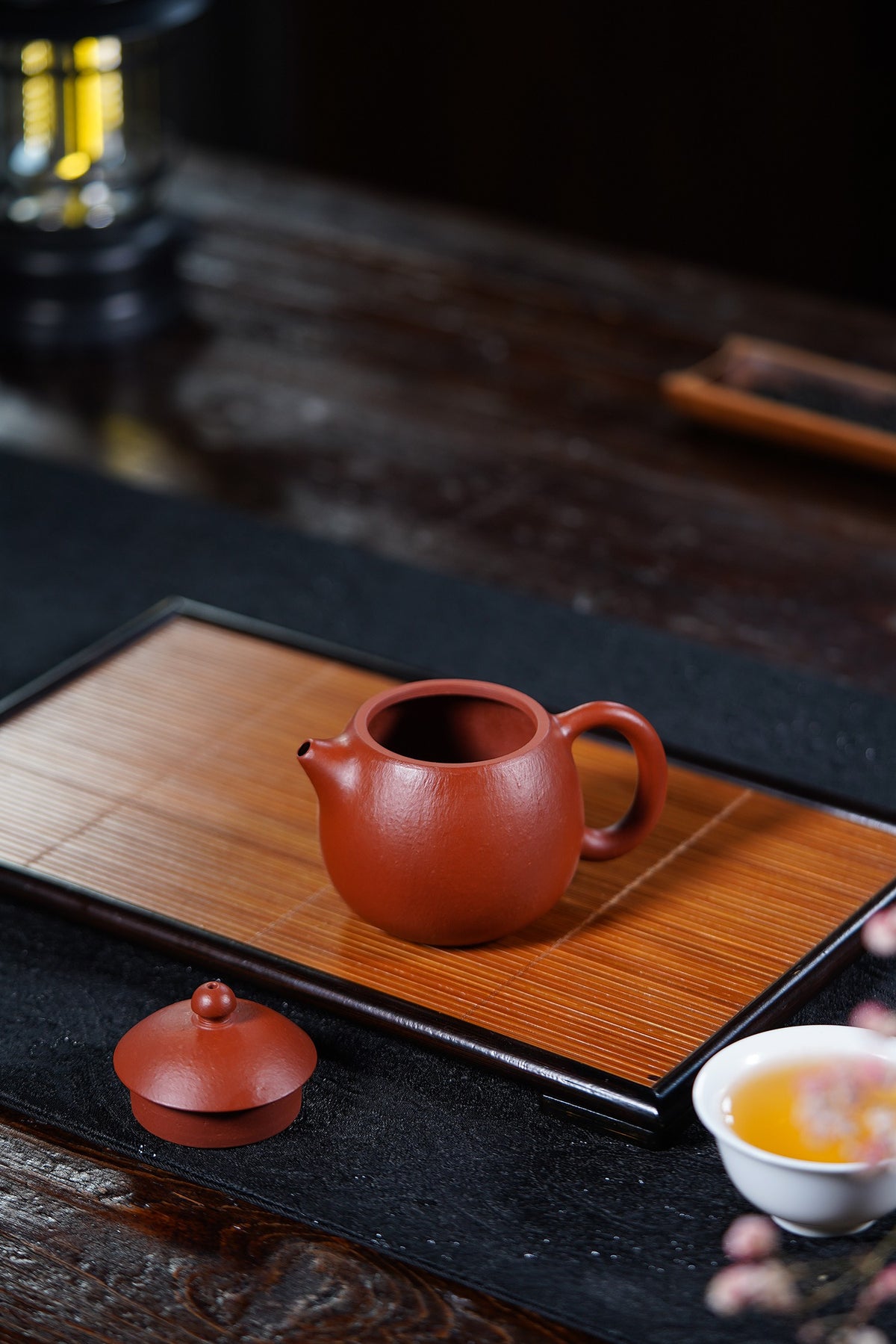 全手工 【龙蛋】 原矿20 目粗砂朱泥 180cc 杨志琴   国家级工艺美术师