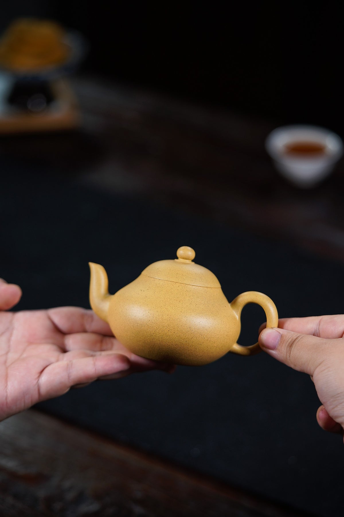 国工全手工 【梨形】 原矿黄金段 180cc 杨志琴  国家级工艺美术师