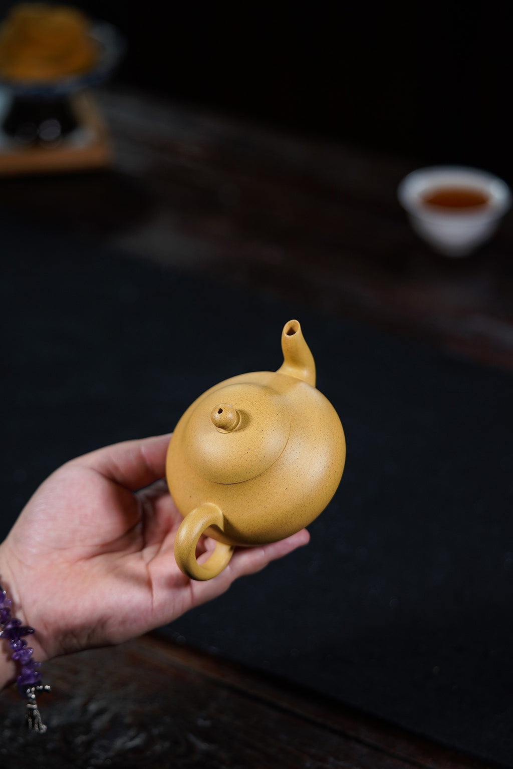 国工全手工 【梨形】 原矿黄金段 180cc 杨志琴  国家级工艺美术师