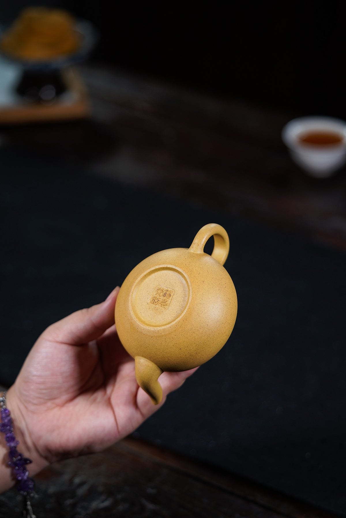 国工全手工 【梨形】 原矿黄金段 180cc 杨志琴  国家级工艺美术师