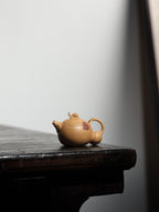 侧把葫芦 | 【优质紫泥·传统手制·全手工薄胎·仿生器·花器80cc实力派作品 】