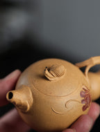 侧把葫芦 | 【优质紫泥·传统手制·全手工薄胎·仿生器·花器80cc实力派作品 】