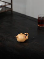 侧把葫芦 | 【优质紫泥·传统手制·全手工薄胎·仿生器·花器80cc实力派作品 】