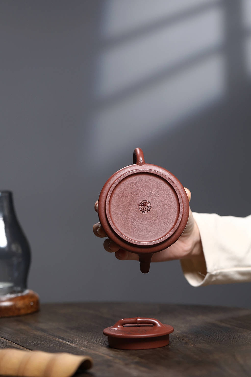 【竹节石瓢】 原矿底槽清 容量230cc 朱治玲手制
