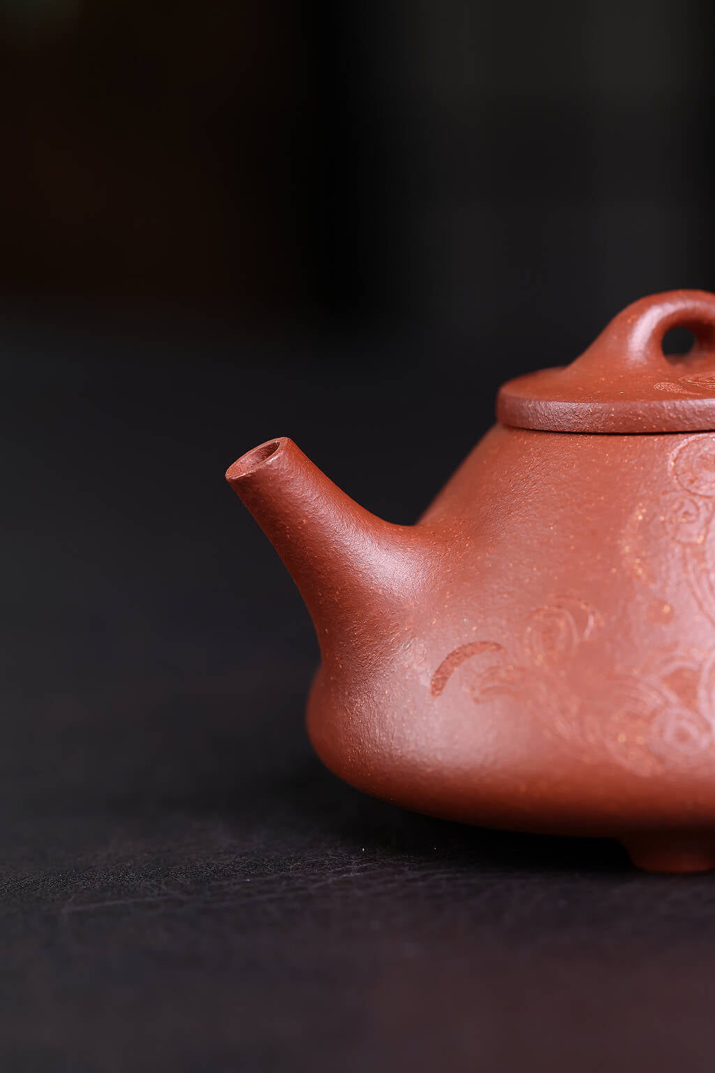 【子冶石瓢】 原矿红降坡 容量150cc 朱治玲手制