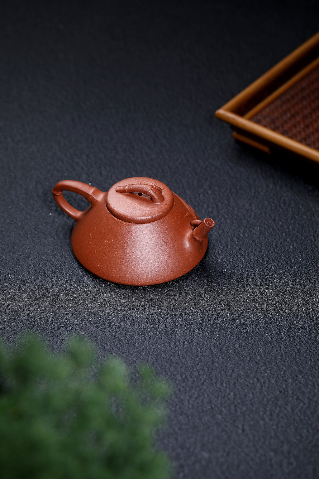 【竹瓢】 泥料：红降坡 容量：160cc 作者：蒋鹏