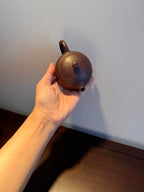 【西施】 手工锤纹工艺 泥料：老紫泥 容量：160cc 作者：蒋鹏