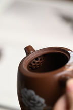 『汉铎』金银装饰 文革老紫泥·容量300cc·14孔出水·内推·陈华军（国家级工艺美术师）