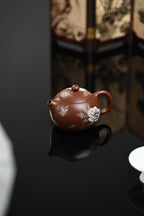 『西施』金银装饰 文革老紫泥·容量200cc·9孔出水·内推·陈华军（国家级工艺美术师）