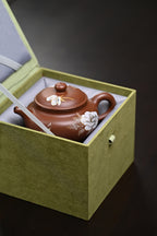 『仿古』金银装饰 文革老紫泥·容量260cc·9孔出水·内推·陈华军（国家级工艺美术师）