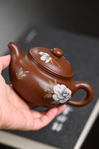 『仿古』金银装饰 文革老紫泥·容量260cc·9孔出水·内推·陈华军（国家级工艺美术师）