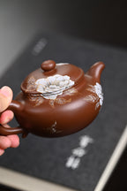 『仿古』金银装饰 文革老紫泥·容量260cc·9孔出水·内推·陈华军（国家级工艺美术师）