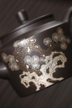 小精品丨折肩宫灯     黑泥，160cc，描金银，内推孔，余海燕