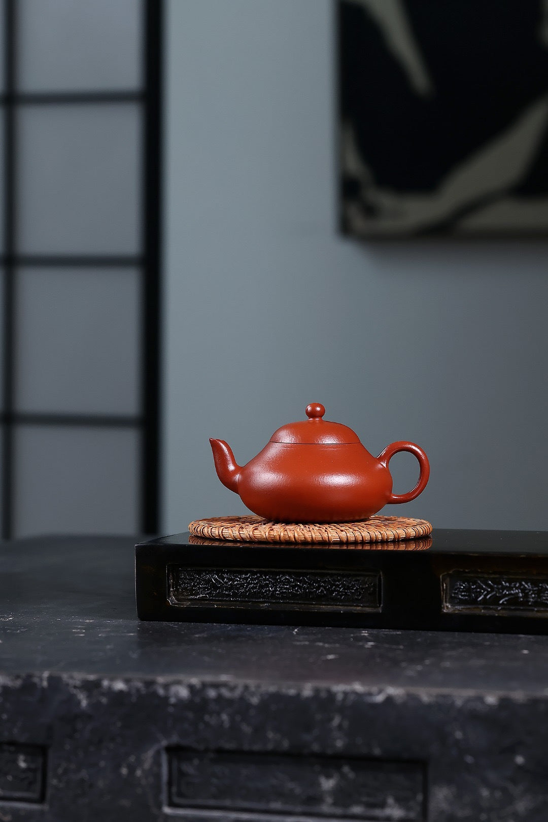 小品丨传统款｜光素｜梨形 大红袍，140cc，内推孔，孟倩