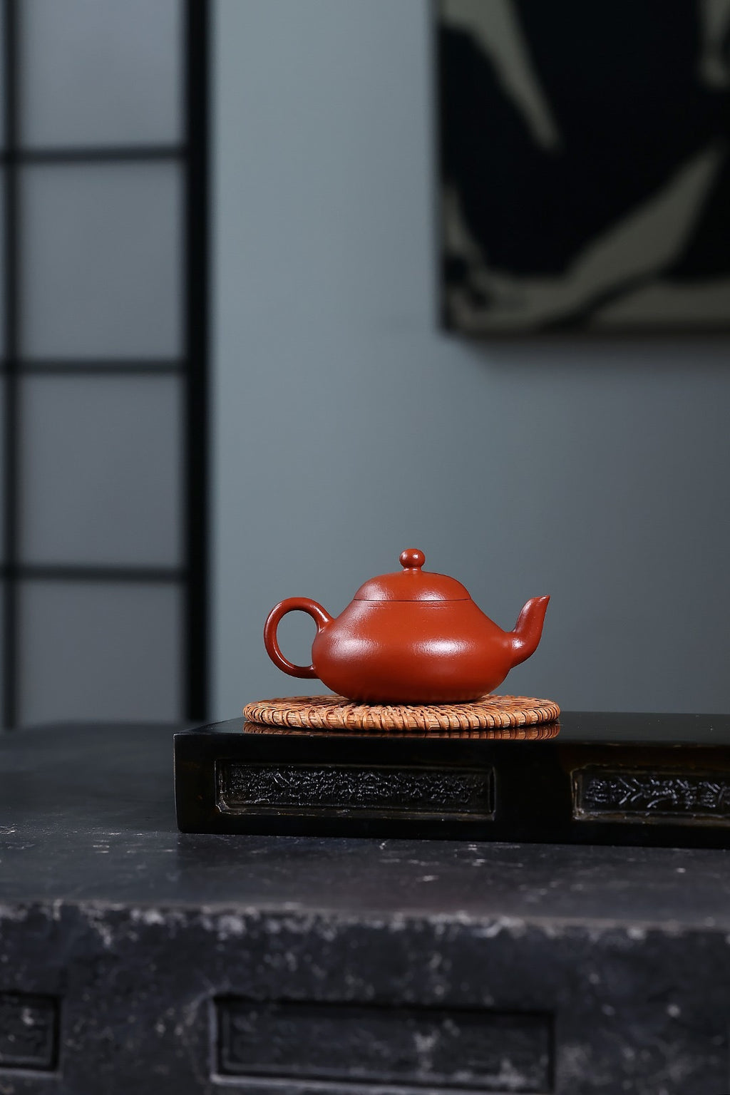 小品丨传统款｜光素｜梨形 大红袍，140cc，内推孔，孟倩