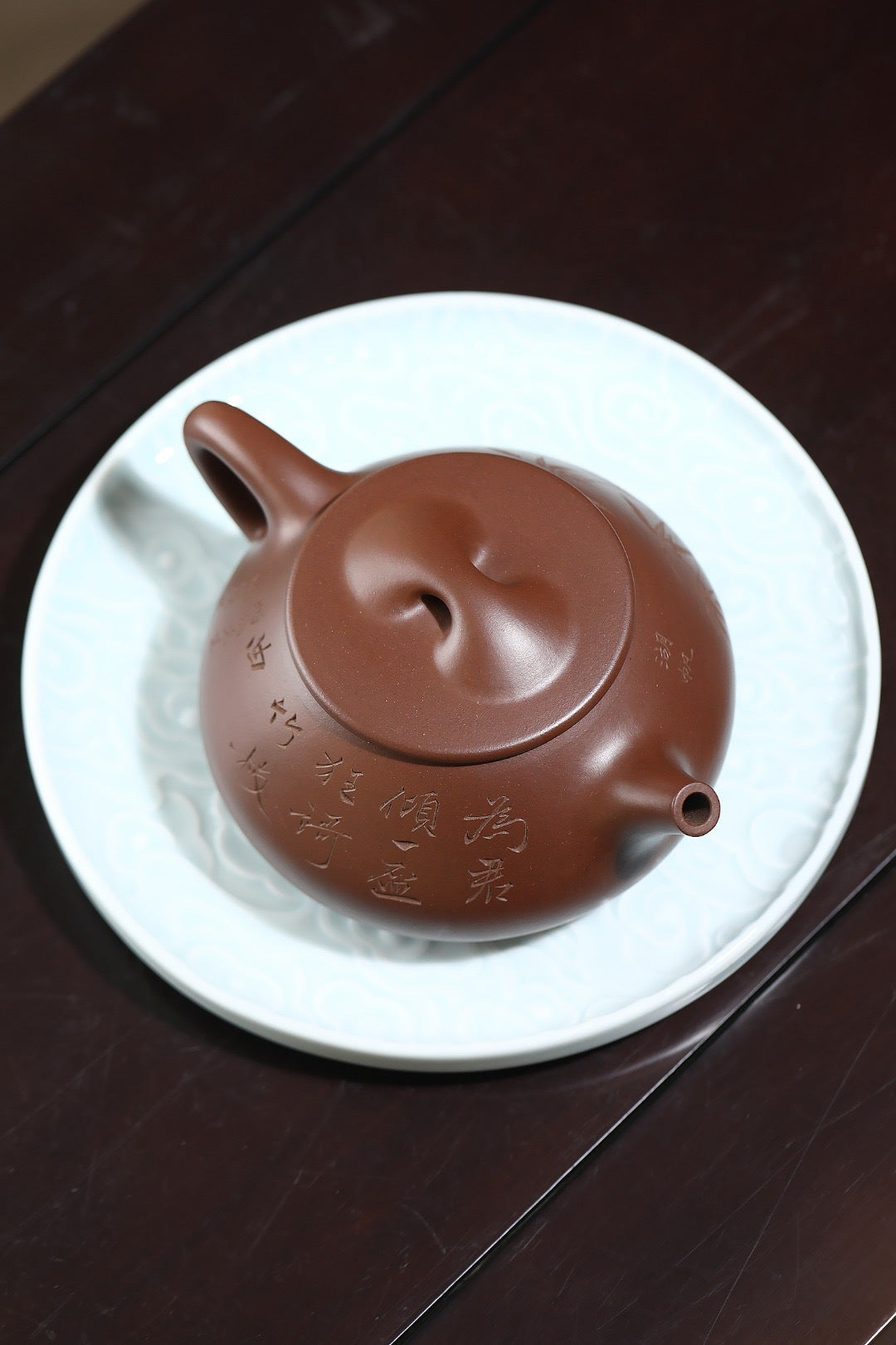 收藏级重器｜全手工丨景舟石瓢     紫泥，450cc，网孔19孔，董健