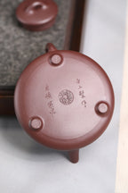 子冶石瓢 原矿优质紫泥，300cc 14孔出水 夏云手制