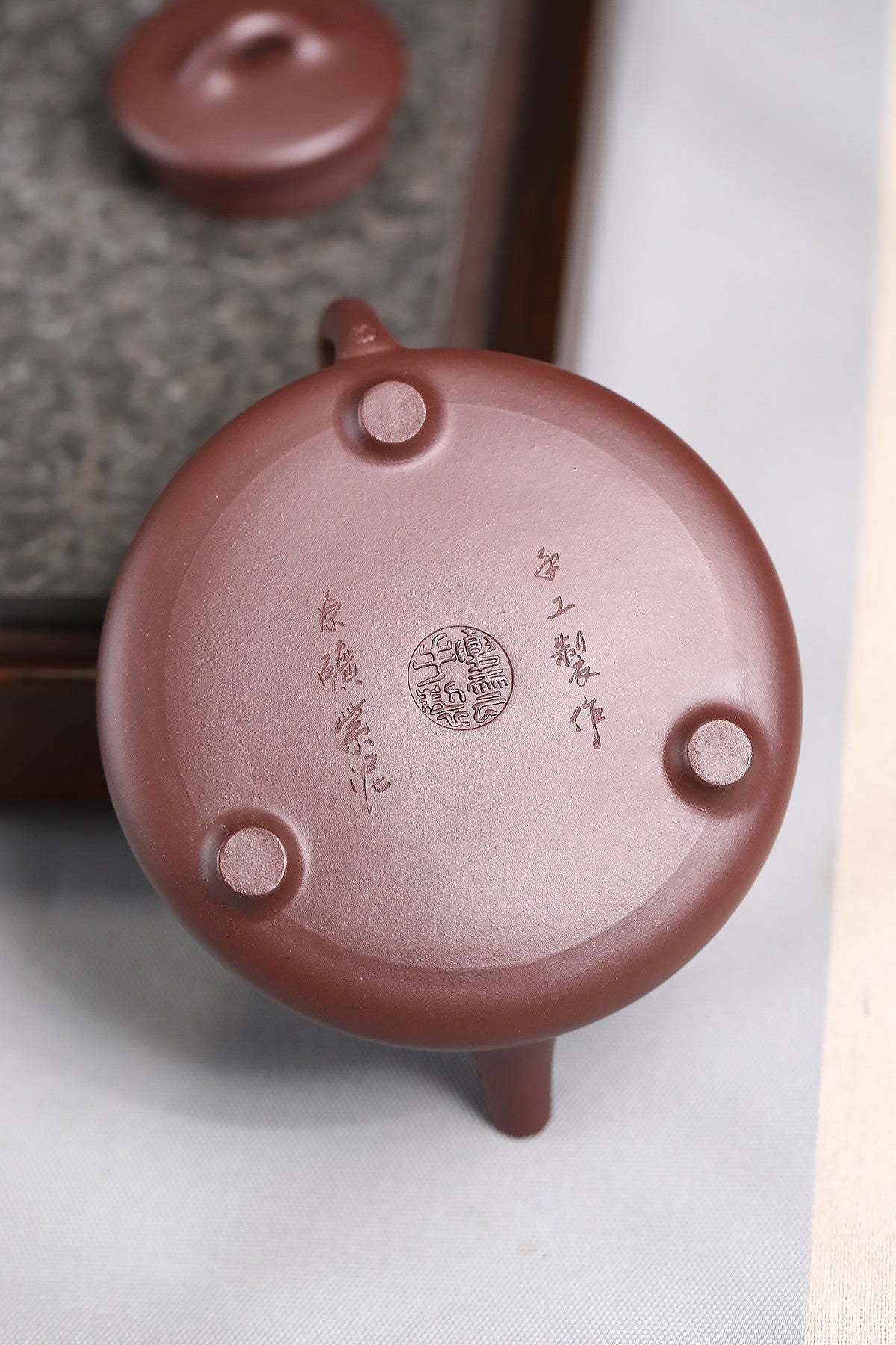 子冶石瓢 原矿优质紫泥，300cc 14孔出水 夏云手制
