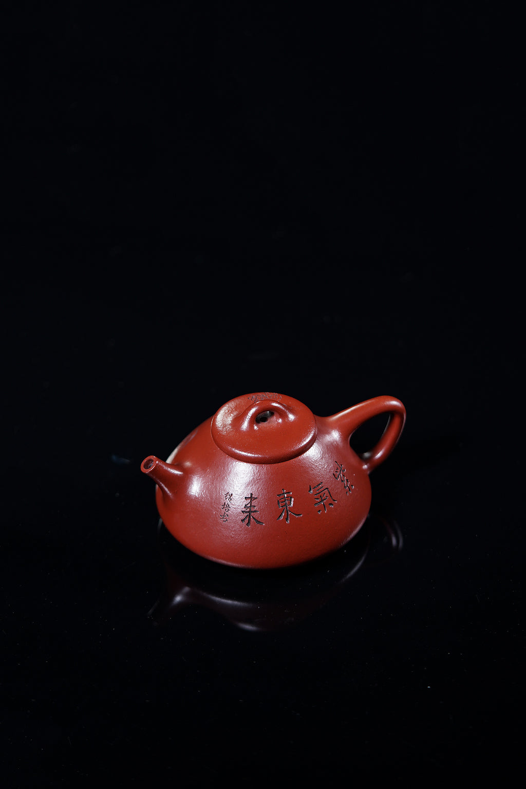 国大师 顾绍培➕省大师 储立之合作限量款✨中国陶瓷艺术终身成就奖重器【子冶石瓢壶】——原矿优质老朱砂·280cc