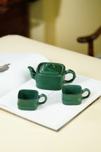 范泽锋高徒·邱爽紫砂潜力臻品《竹段套组》是您礼藏双绝的高端艺术重器👍  ——原矿优质苏门答腊青·260cc