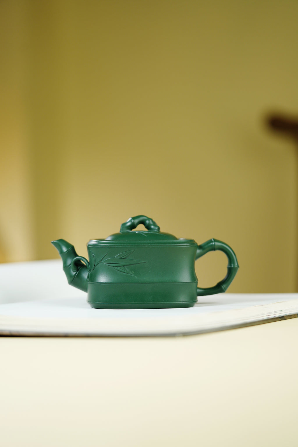 范泽锋高徒·邱爽紫砂潜力臻品《竹段套组》是您礼藏双绝的高端艺术重器👍  ——原矿优质苏门答腊青·260cc